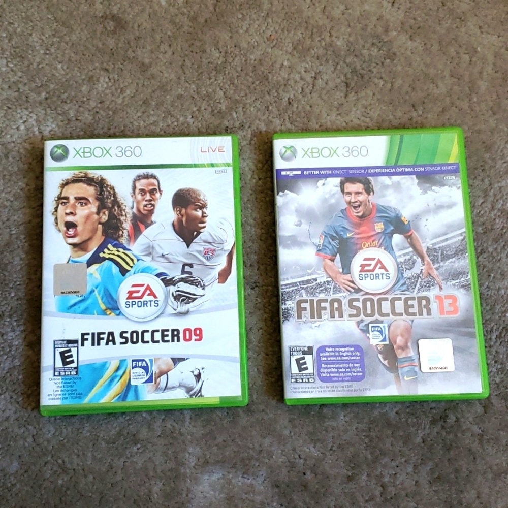 2 FIFA Soccer Games Xbox 360